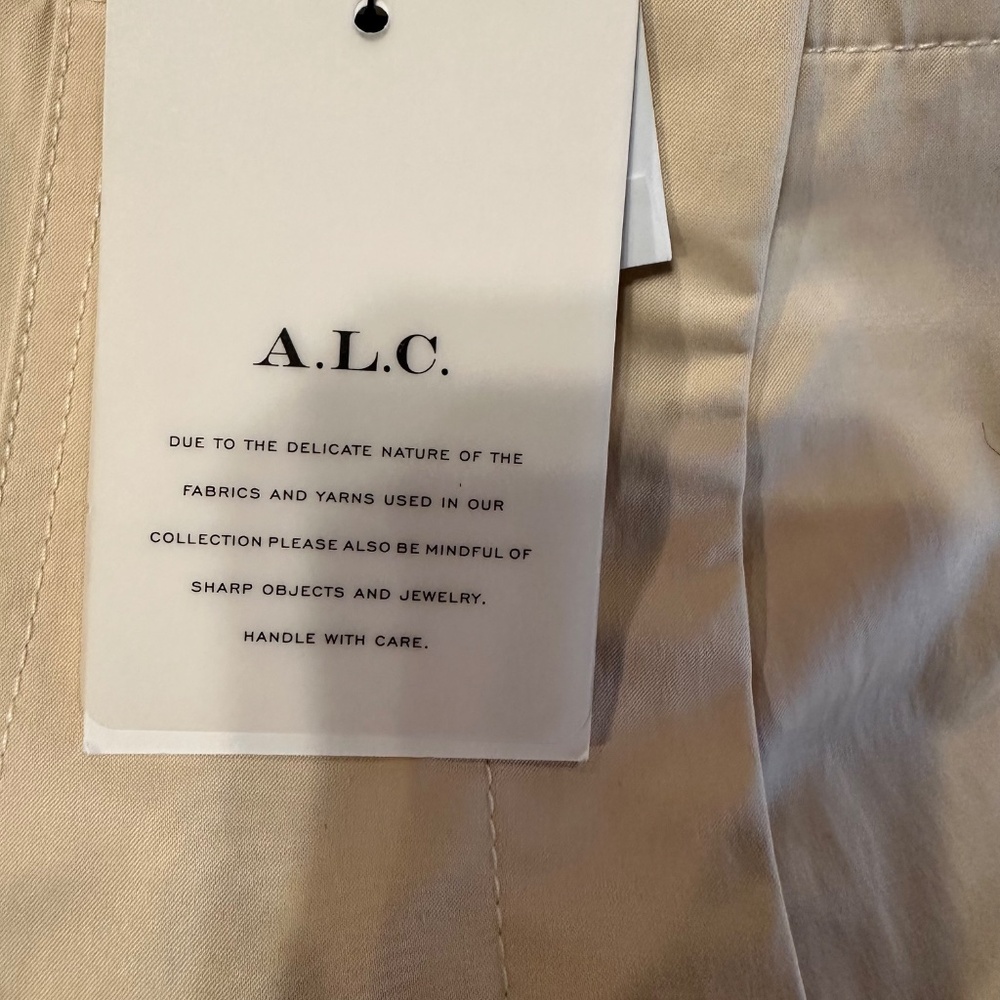 NWT ALC Bennett Pleated Wide Leg Pant in Beige- Size 6 - Picture 12 of 14